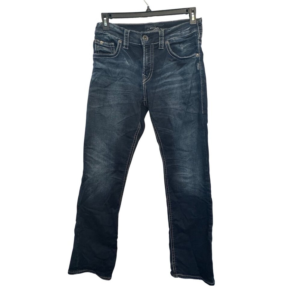 Silver Jeans Co. Zac Mens Straight Leg Denim Jeans W30/L32 Cotton Blend